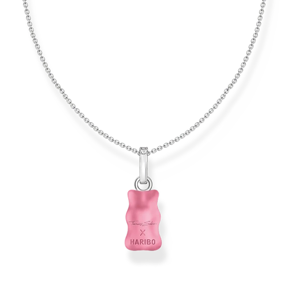 HARIBO Halsband med Rosa Gummibjörn - Thomas Sabo - Snabb leverans & paketinslagning - Nordic Spectra
