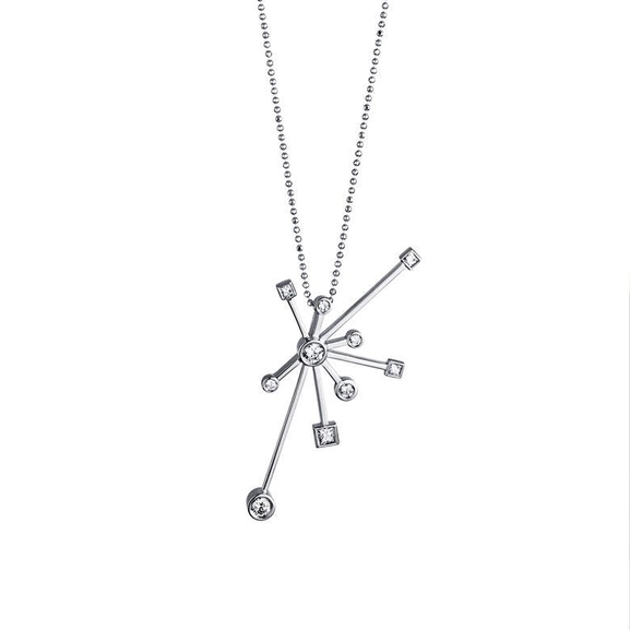 Kaboom & Stars Pendant White Gold - Efva Attling halsband - Snabb frakt & paketinslagning - Nordicspectra.se