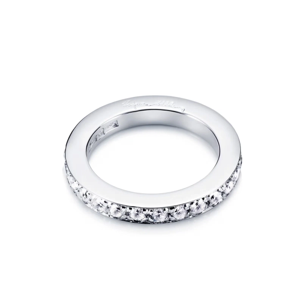 Big Stars & Signature Ring Platinum i platina med briljantslipade diamanter i kanalfattning