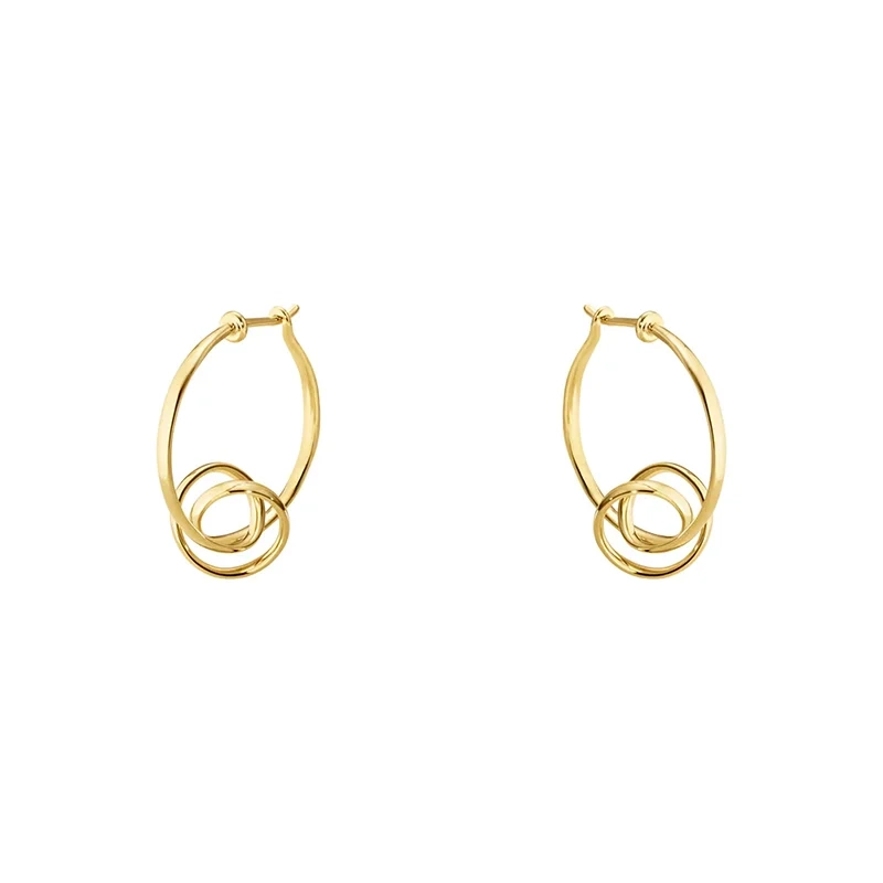 Georg Jensen - Forget-Me-Knot Torun Hoops 18K Guld