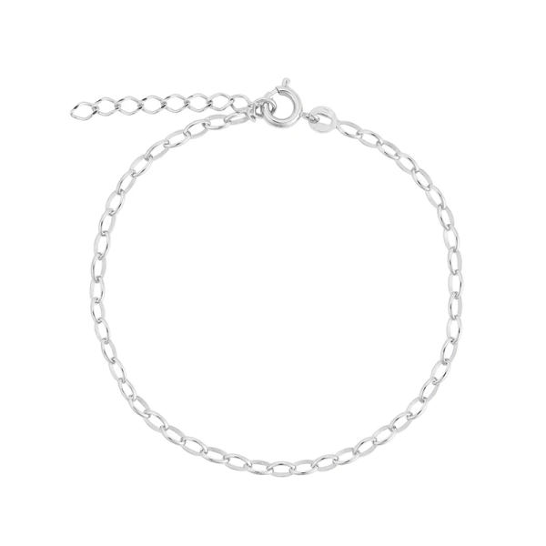 Noa Chain Bracelet Rhodium