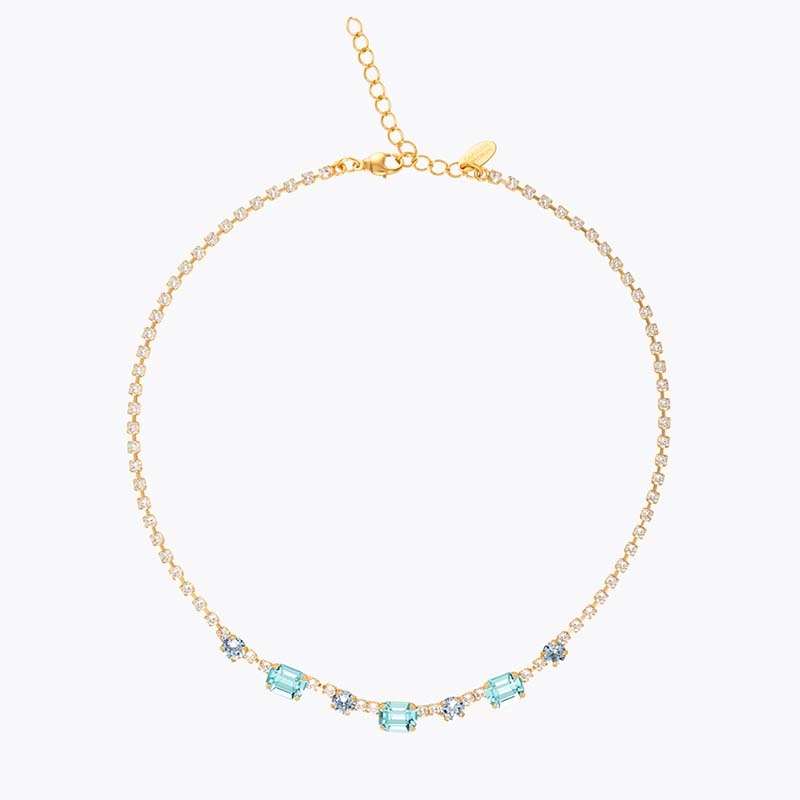 Caroline Svedbom - Corinna Necklace Gold Sea Breeze Combo