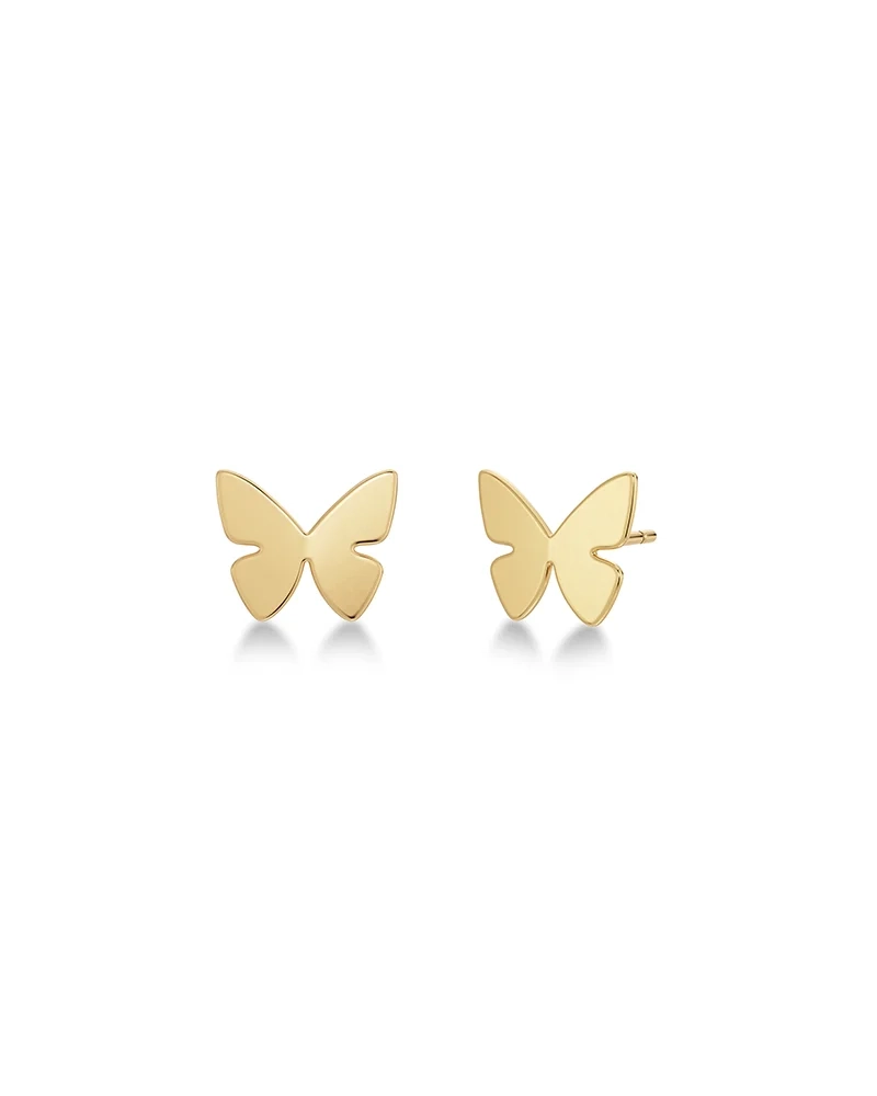 Papillon Studs Gold