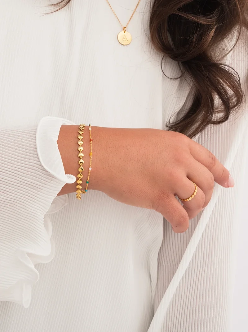 Santa Monica Bracelet Gold - Syster P - Snabb leverans & Gratis paketinslagning - Nordic Spectra