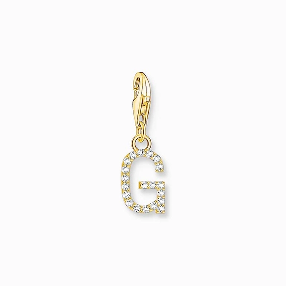 Buchstabe G Gold Steinanhänger - Thomas Sabo - Nordic Spectra