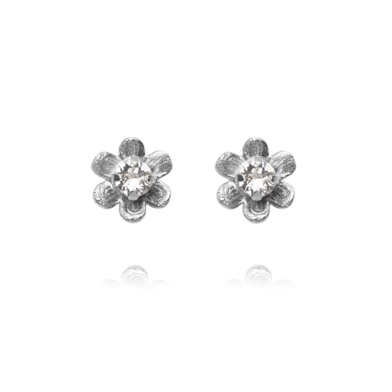 Caroline Svedbom - Juni Stud Earrings Rhodium Crystal