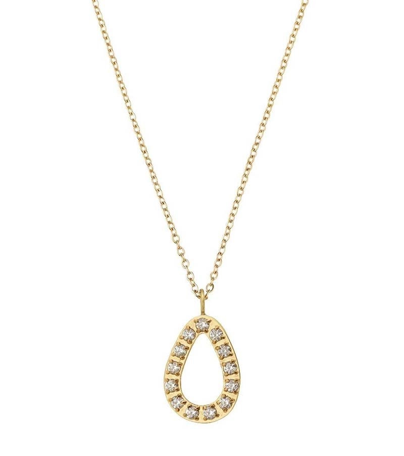 Sander Contour Necklace CZ Gold - Edblad - Snabb frakt & paketinslagning - Nordicspectra.se
