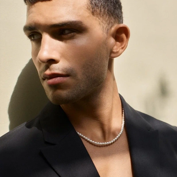 Lou Necklace Steel - Edblad - Snabb leverans - Gratis paketinslagning