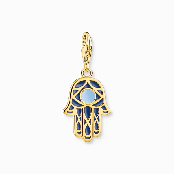 Fatimas Hand Med Kallemalj Guld berlock - Thomas Sabo - Snabb leverans & paketinslagning - Nordic Spectra