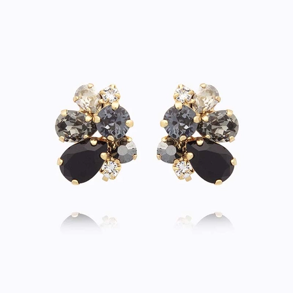 Katie Earrings Gold Black Combo - Caroline Svedbom - Nopea toimitus ja lahjapakkaus - Nordic Spectra
