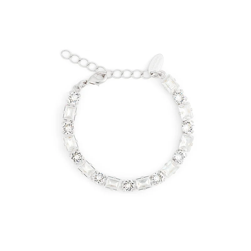 Caroline Svedbom - Diora Statement Bracelet Rhodium Crystal