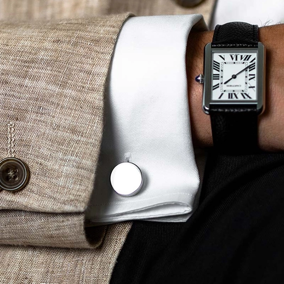 Icon Manschettknappar Modell 1 Stål - Skultuna - Snabb frakt & paketinslagning - Nordicspectra.se