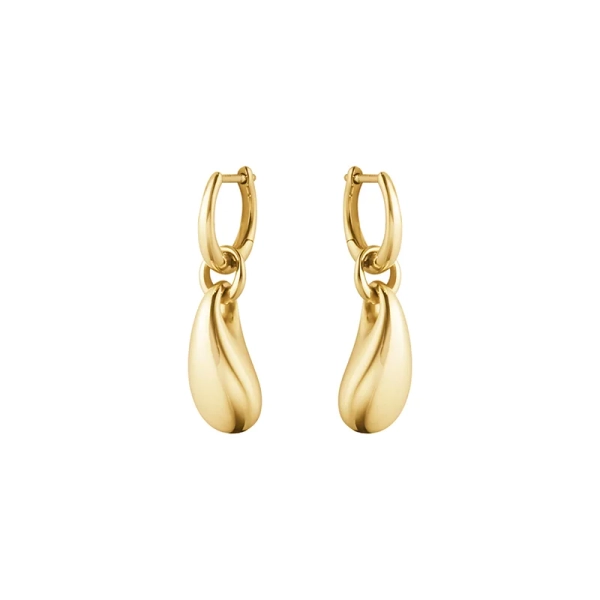 Reflect Earrings Drop Gold - Georg Jensen - Designschmuck mit schnellen und sicheren Lieferungen