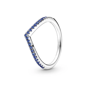 Pandora Timeless Wishbone Funkelnder Blauer Ring von PANDORA, Schneller Versand - Nordicspectra.de