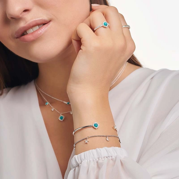 Armring Turkos Sten - Thomas Sabo berlock - Snabb frakt & paketinslagning - Nordicspectra.se