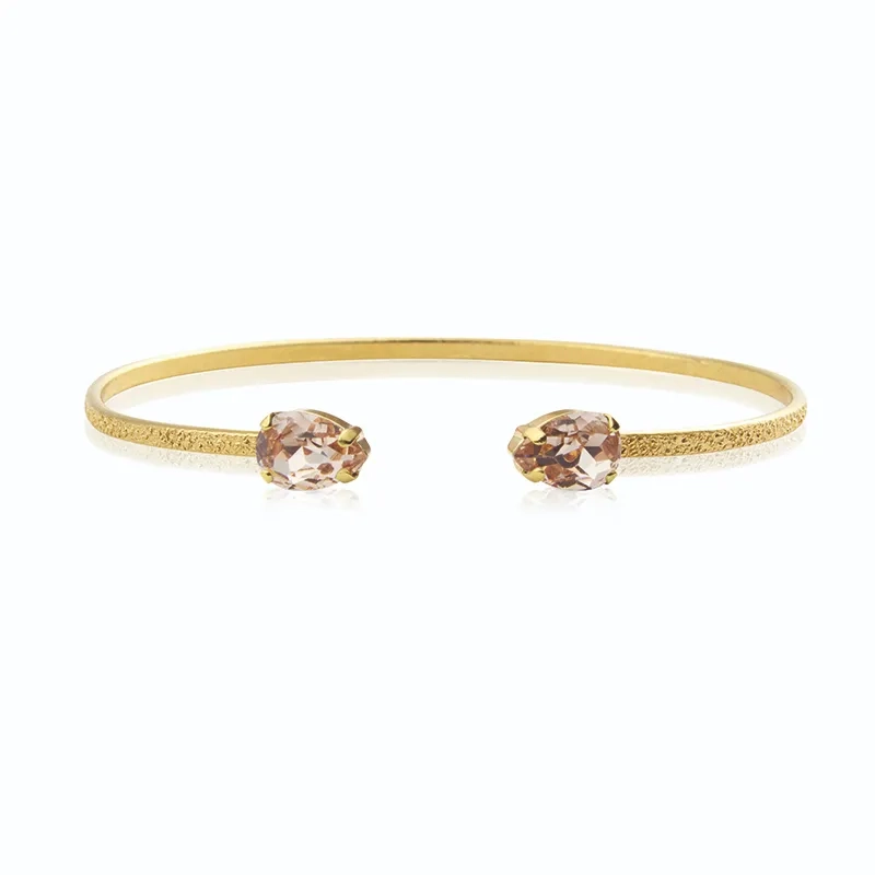 Caroline Svedbom - Petite Drop Bracelet Gold Light Silk