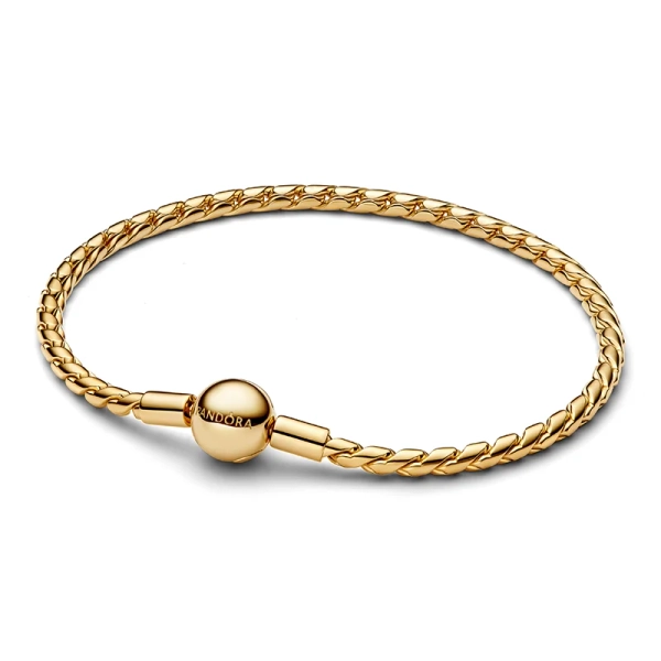 Schlangenkettenarmband mit 14 Karat Vergoldung von Pandora