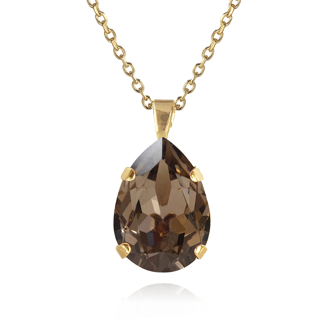 Caroline Svedbom - Classic Drop Necklace Gold Greige