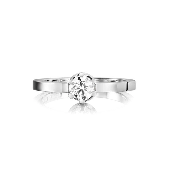 Crown Wedding Ring 0.50 ct White Gold - Efva Attling ringar - Snabb frakt & paketinslagning - Nordicspectra.se