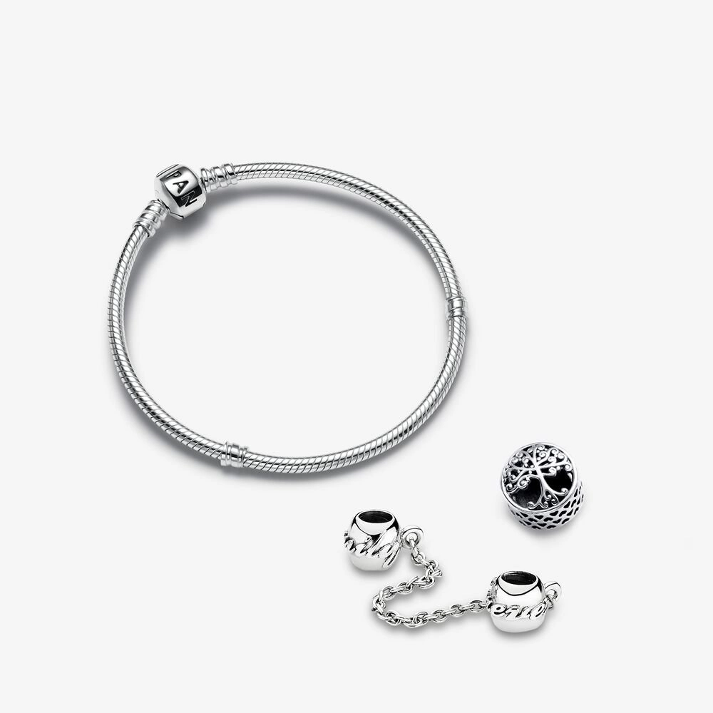 PANDORA - Presentset Familjerötter Berlocker & Armband