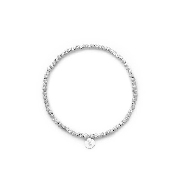 Cubic Elastic Bracelet Plain Silver -CU Jewellery - Snabb frakt & paketinslagning - Nordicspectra.se