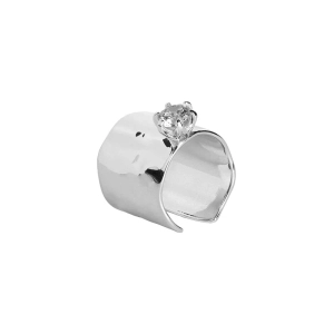 Organic Princess Ring L Silver - Emma Israelsson - Schmuck im skandinavischen Design