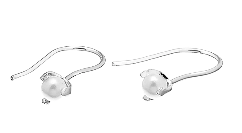 CU Jewellery - Pearl Short Ear Silver
