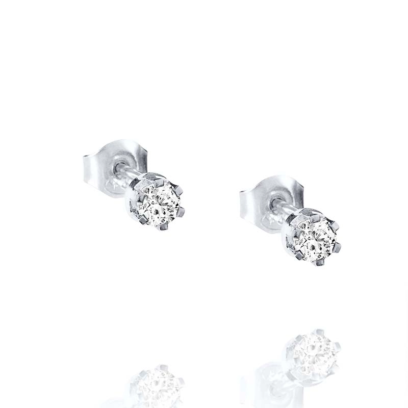 Efva Attling - Crown & Stars Ear 0.38ct White Gold