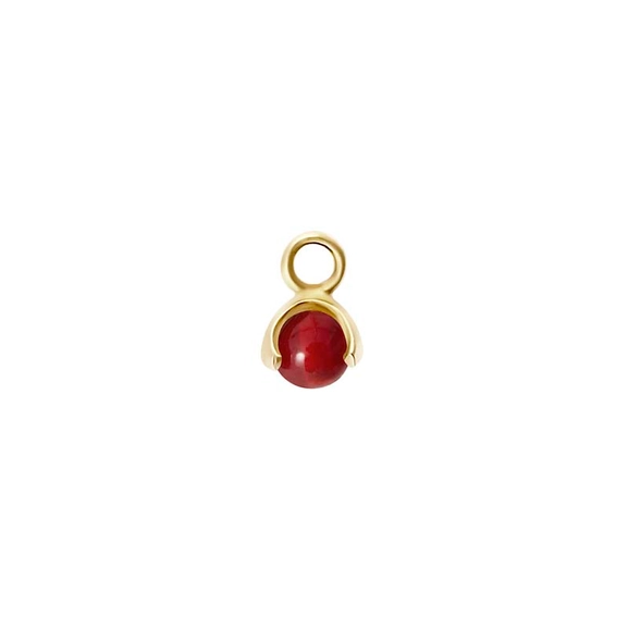 Letters Stone 7 Carnelian Pendant Gold -CU Jewellery - Snabb frakt & paketinslagning - Nordicspectra.se