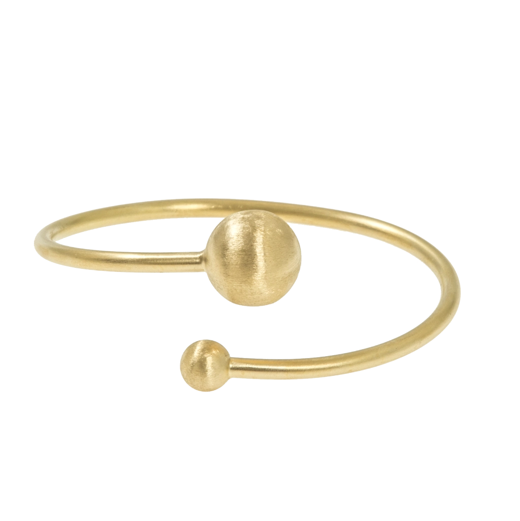 Feather Bangle Brace Flex Gold -CU Jewellery - Snabb frakt & paketinslagning - Nordicspectra.se