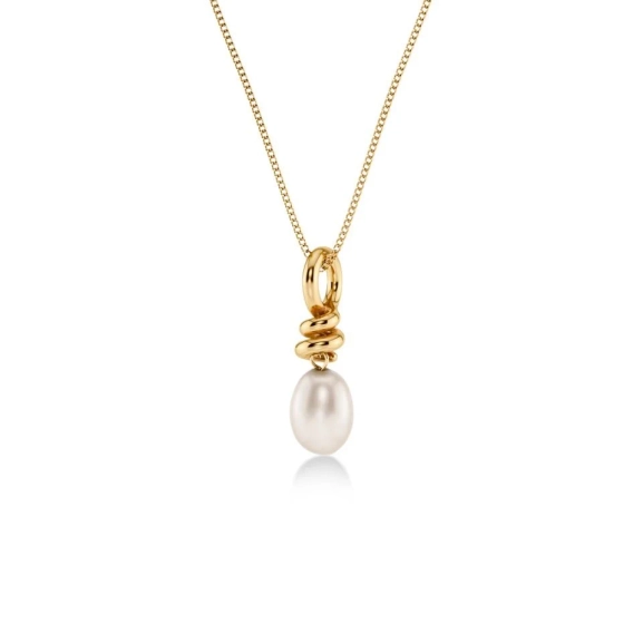 Halsband i 14K guldplätering med dubbel kedja