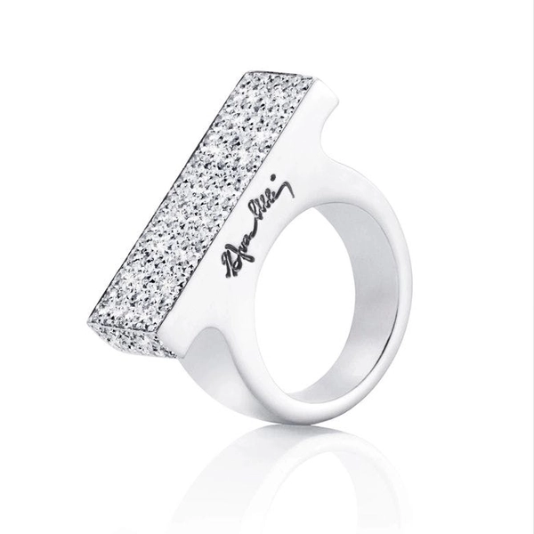 Funky Bling Ring White Gold - Efva Attling ringar - Snabb frakt & paketinslagning - Nordicspectra.se