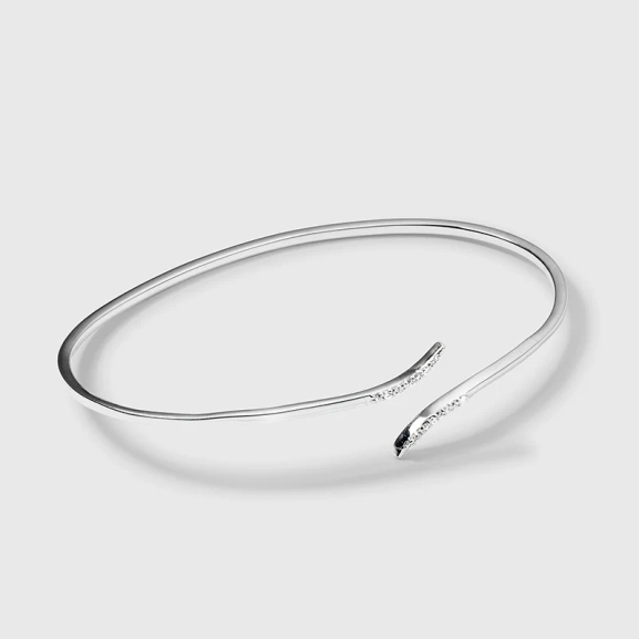 Sparkle Wrap Bangle Silver från Syster P