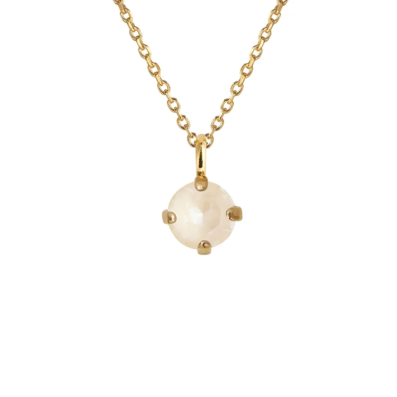 Caroline Svedbom - Natti Stud Necklace Gold Linen Ignite
