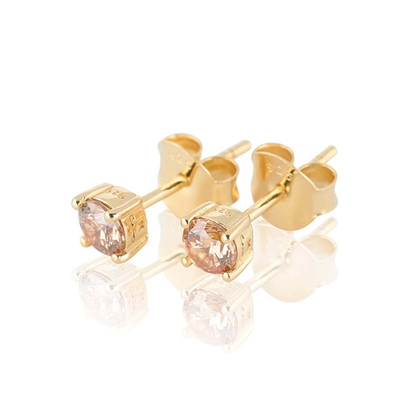 Time To Glow Mini Earrings S - Champagne Guld - Carolina Gynning - Suuri valikoima & ilmainen lahjapaketointi - Nordicspectra.fi