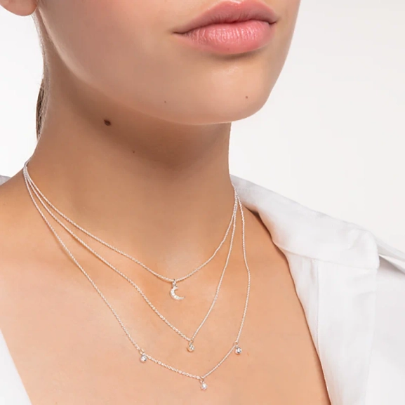 Dubbelt Halsband med Glittrande Stenar - Thomas Sabo - Snabb leverans & paketinslagning - Nordic Spectra