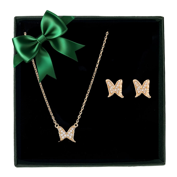 Presentset Petite Papillion Sparkling Guld - Carolina Gynning - Moderna smycken med en betydelse - Nordic Spectra