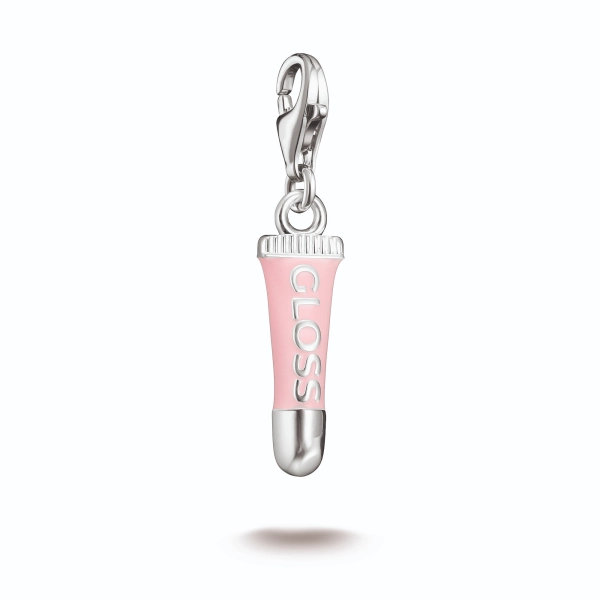 Läppglans Berlock från Thomas Sabo i 925 sterlingsilver med rosaskimrande emalj