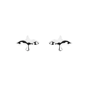 Organic Dove Pin Earrings Silver - Emma Israelsson - Snabb frakt & paketinslagning - Nordic Spectra