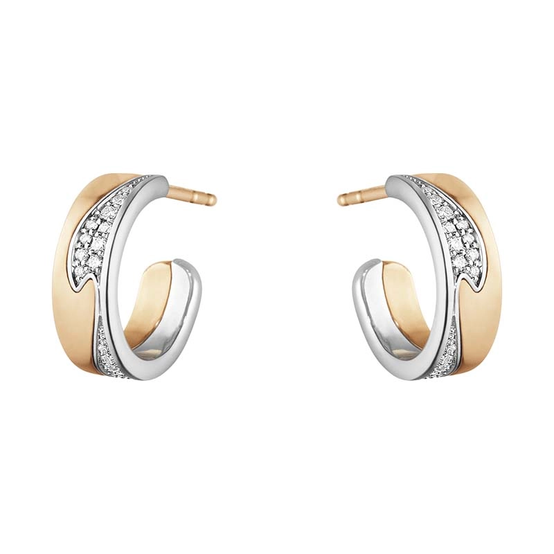 Georg Jensen - Fusion Hoops 0.18 ct Diamanter Pavé Små