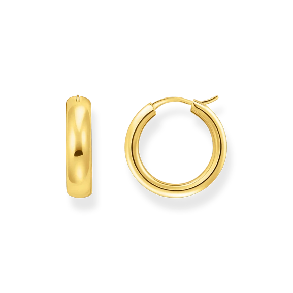 Classic Medium Chunky Earrings Gold - Thomas Sabo - Suuri valikoima & ilmainen lahjapaketointi - Nordic Spectra