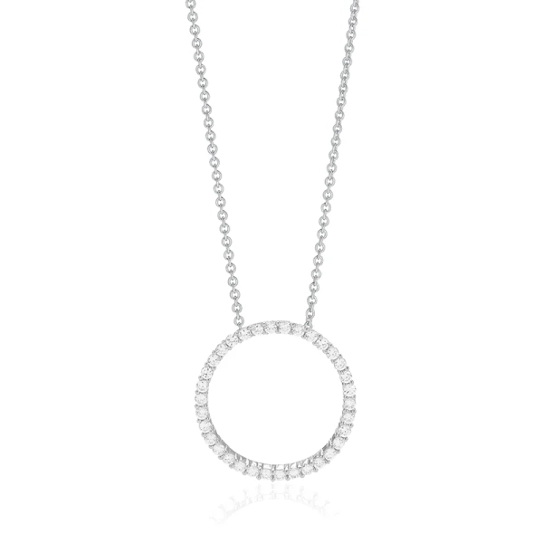 Biella Grande Pendant från Sif Jakobs i silver med glittrande cubic zirconia