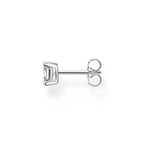 Einzel Ohrstecker Weißer Stein Silber von Thomas Sabo, Schneller Versand - Nordicspectra.de