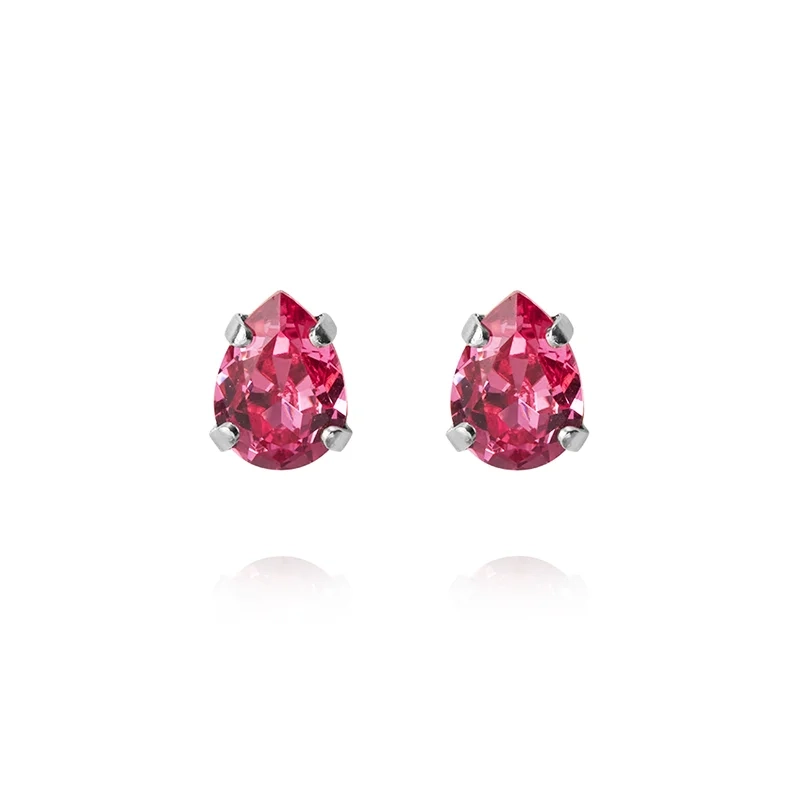 Caroline Svedbom - Superpetite Drop Ear Rhodium Rose