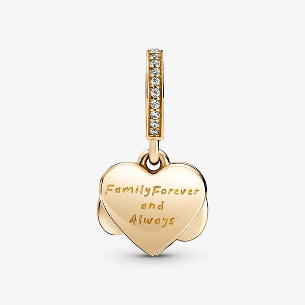 Glittrande Evighetstecken & Hjärta Hängberlock 14K Guld - PANDORA - Snabb frakt & paketinslagning - Nordicspectra.se
