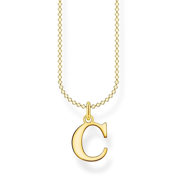 Kette Buchstabe Gold - C von Thomas Sabo, Schneller Versand - Nordicspectra.de