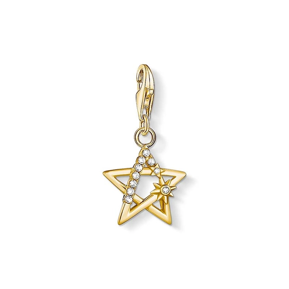 Charm-Anhänger Stern Mit Steinen Gold von Thomas Sabo, Schneller Versand - Nordicspectra.de
