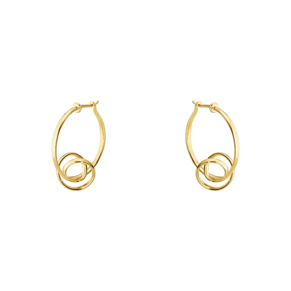 Forget-Me-Knot Torun Hoops aus 18-karätigem Gold
