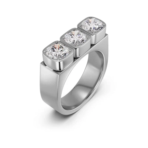 Silverfärgad Edblad Gemma ring i rostfritt stål med en elegant