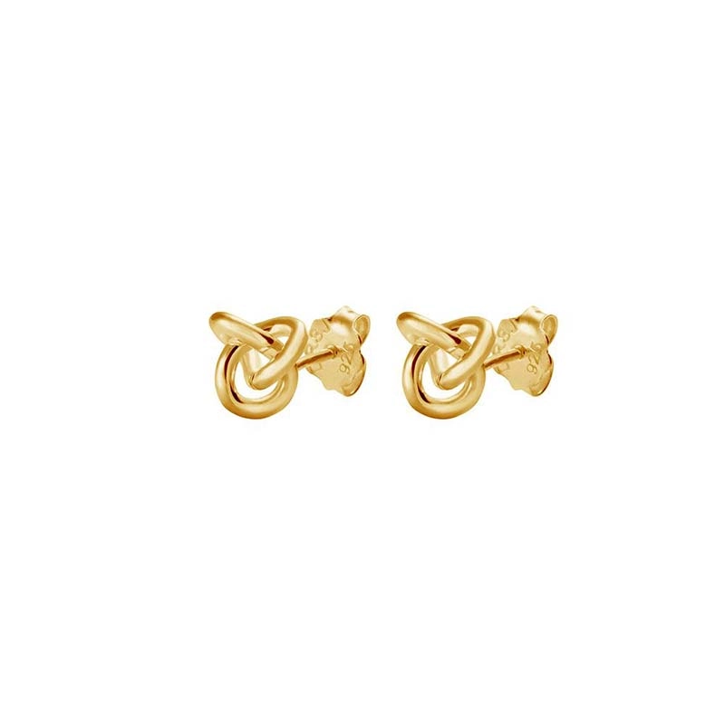 Drakenberg Sjölin - Le Knot Drop Studs Gold